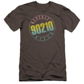 Beverly Hills 90210 Color Blend Logo Men's Ultra-Soft 30/1 Cotton Slim Short-Sleeve T-Shirt